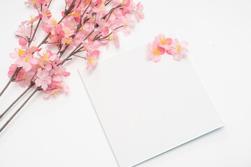 桜と色紙