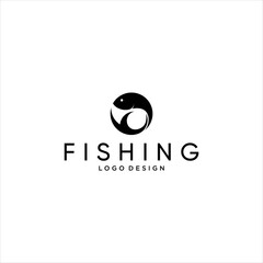 Fish Logo Design Vector ,circle fish concept