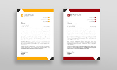 Modern, Professional and Clean Company Letterhead Design Template.