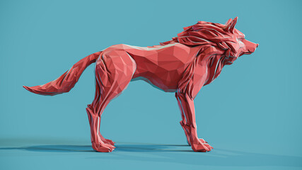 Wolf Low Poly Papercraft