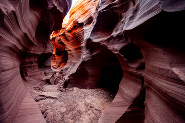 The Antelope Canyon, near Page, Arizona, USA