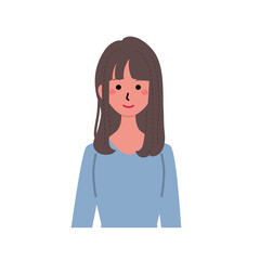 若い女性　20代　30代　イラスト　ポートレート
