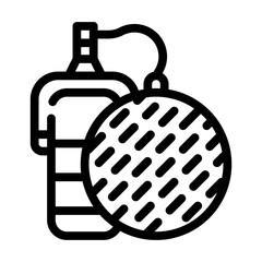 microphone with mesh line icon vector illustration