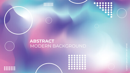 Abstract Modern Wavy Background Template. Technology Background for Website Landing Page with Dinamic Vibrant Color.