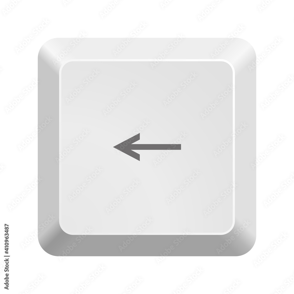 Poster button with left arrow symbol . icon vector illustration.