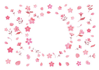 桜の花のフレーム
