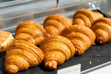 Freshly baked croissants. Good quality croissants.