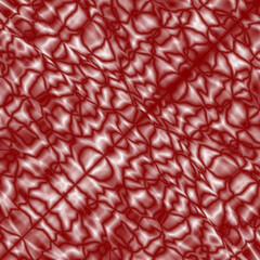 Delicate symmetry of a diagonal pattern of scarlet drops and splashes of glass effect.