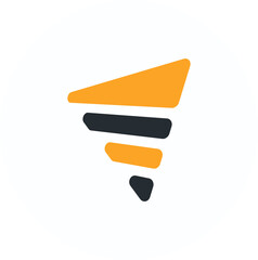 Drill logo, construction tool flat icon vector design. Great for mobile app, web design, etc.