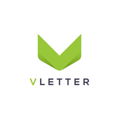 Attractive gradient style initial Letter V Logo vector design symbol for your brand and company