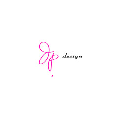DP initial handwritten calligraphy, for monogram and logo