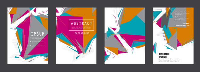 Modern abstract covers set, Modern colorful wave liquid flow poster. Cool gradient shapes composition, vector covers design.