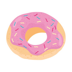 sweet donut delicious food icon vector illustration design