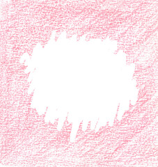 pink background with pencil abstraction, frame, pencil doodle, valentine's day