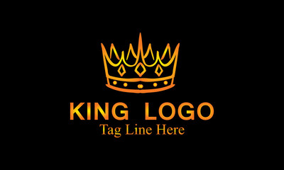 fire logo design king logo design .