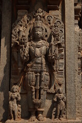 ancient times intricated stone carving of somnathpura temple India