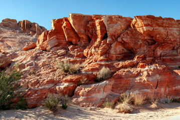 Valley of Fire sandstone shapes