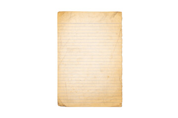 Old paper page with lines