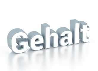 Gehalt - Font - 3D - Schrift - Text - 4