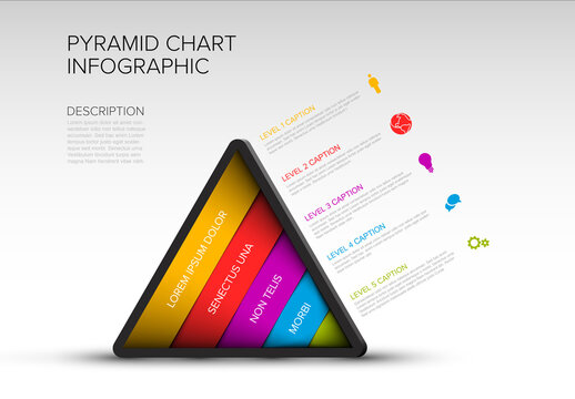 Color Layers Pyramid Infographic Layout