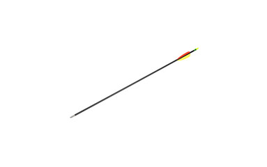 Arrow for sport bow isolate on white back