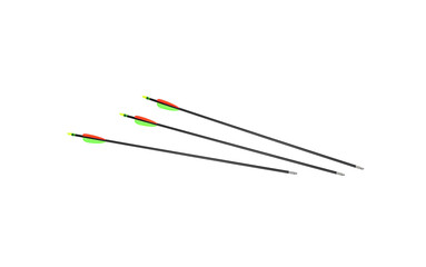 Arrow for sport bow isolate on white back