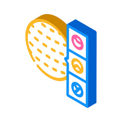 3d tracking isometric icon vector illustration flat