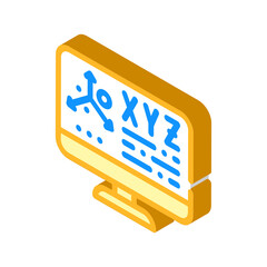 designer vr isometric icon vector illustration flat