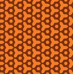 Seamless abstract pattern on Arabic themes. Geometric shapes on a brown background