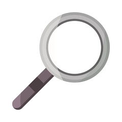 magnifying glass search supply icon flat
