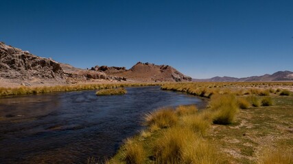 Beautiful river in the desert