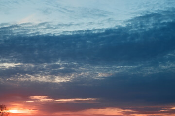beautiful clouds in the sky. intricate patterns of nature.
