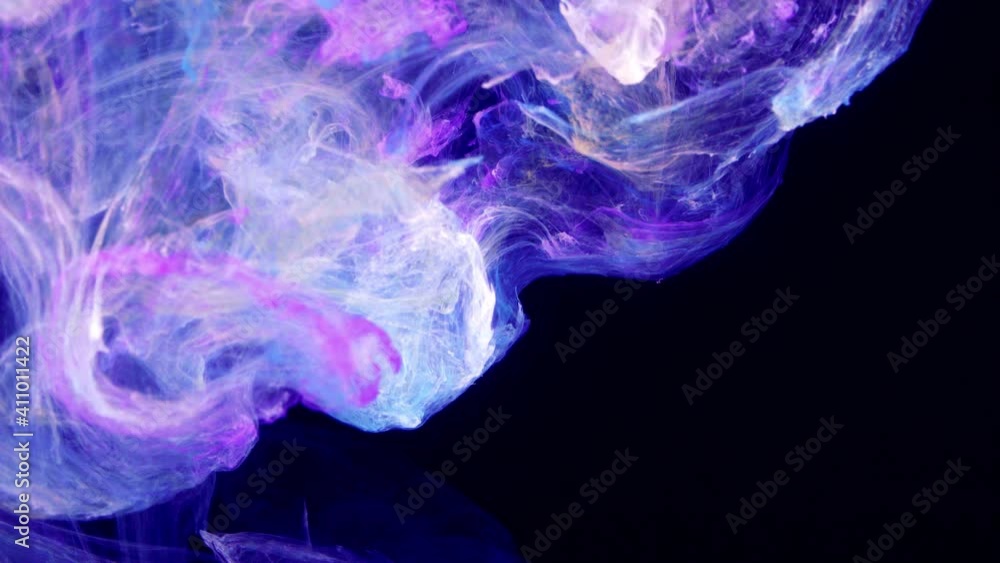 Sticker artistic color scent mist background. magic fog curls.