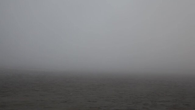Nebelbank in der Nordsee
