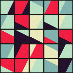 Abstract Geometric Pattern generative computational art illustration