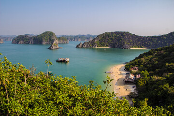 Naklejka premium island beach, view from above