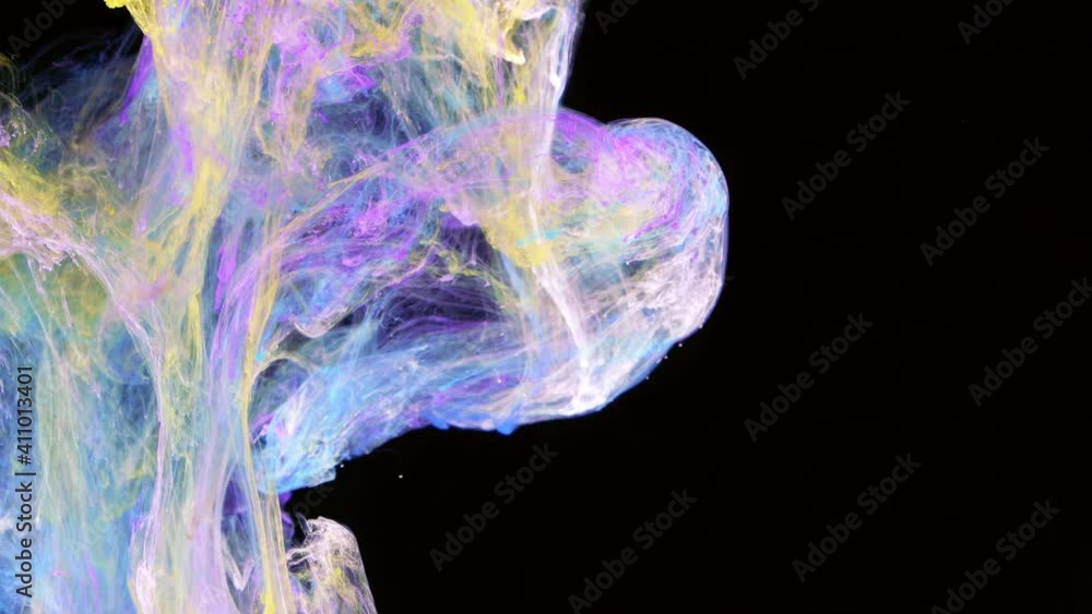 Wall mural artistic color scent mist background. magic fog curls.