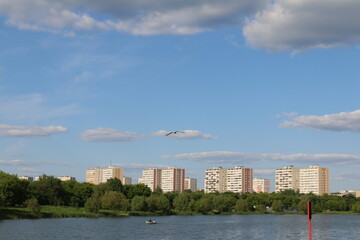 Obraz premium izmailovo serebryano-vinogradny pond