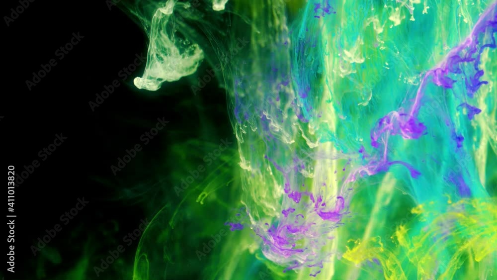 Canvas Prints artistic color scent mist background. magic fog curls.