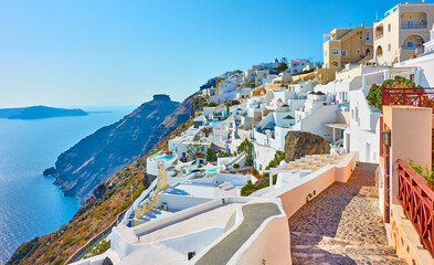 Fototapeta na wymiar Santorini island in Greece