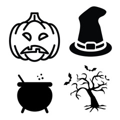 Haloween holiday icon vector