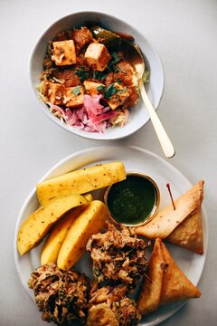 Pakistani Indian food takeout pakora curry