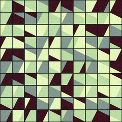 Abstract Geometric Pattern generative computational art illustration