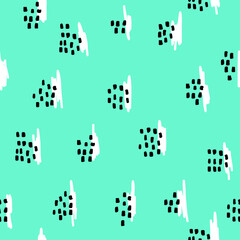 Simple memphis element repeat pattern design