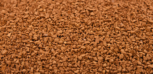 Background texture of freeze dried instant coffee