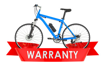Sport bicycle warranty concept. 3D rendering