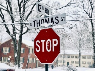 stop sign on the road