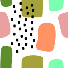 Simple memphis repeat pattern design