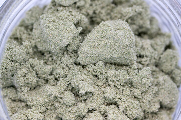 Dry Sift Hash, or Kief, derived from Cannabis Flower - obrazy, fototapety, plakaty