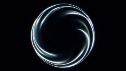 Abstract Circular Fractal Formation Background Rendering